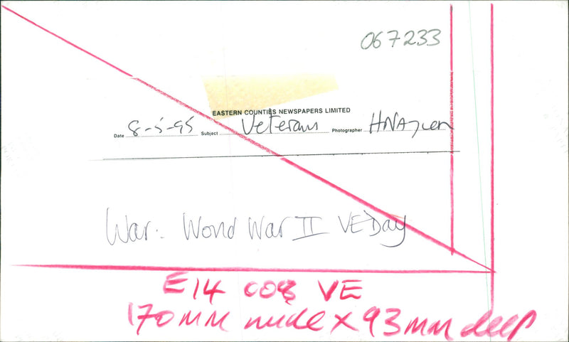 War VE Day. - Vintage Photograph