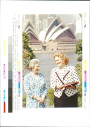 Joan Sutherland and Queen Elizabeth. - Vintage Photograph