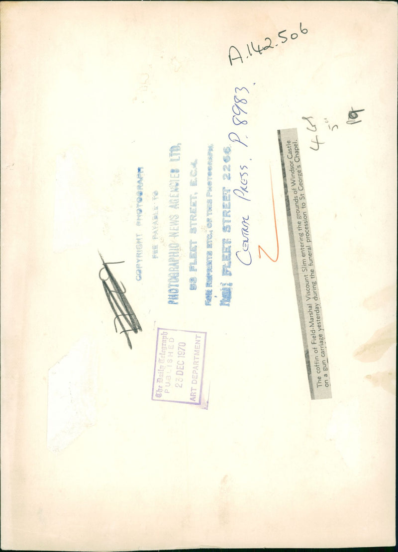 William Slim - Vintage Photograph