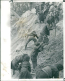 At the front in the Himalayas TIBETAN REFUGEES. - Vintage Photograph
