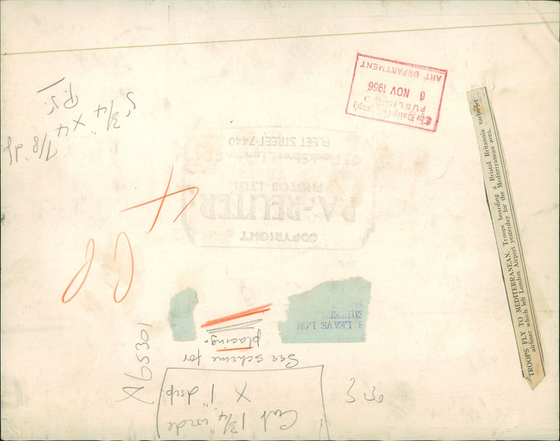 Egypt: Suez Canal Troubles. - Vintage Photograph