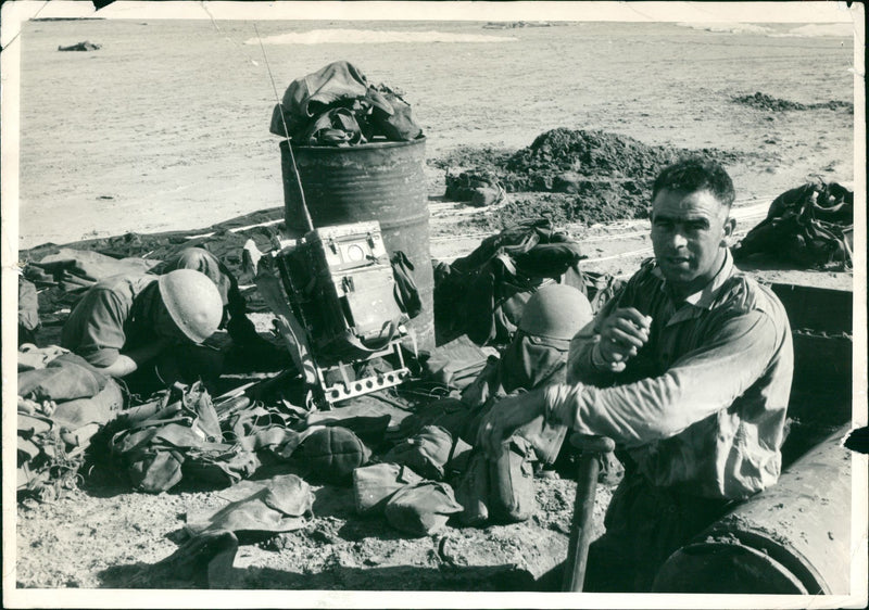 Egypt: Suez Canal Troubles. - Vintage Photograph