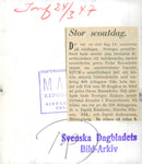 Swedish Girl's Scout Federation's annual meeting in the Concert Hall. Here are Ingrid Knutsson, Krestin Nilsson and Ingrid Andreasson - Vintage Photograph