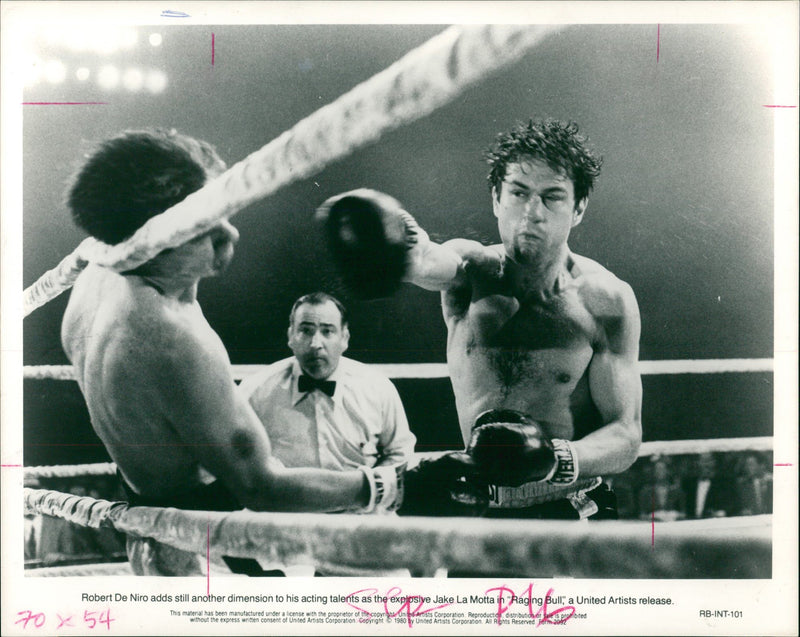 Robert De Niro shown as boxer. - Vintage Photograph
