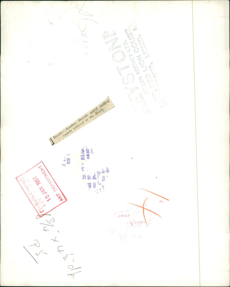 Egypt: Suez Canal Troubles. - Vintage Photograph