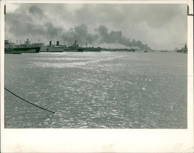 Egypt: Suez Canal Troubles. - Vintage Photograph