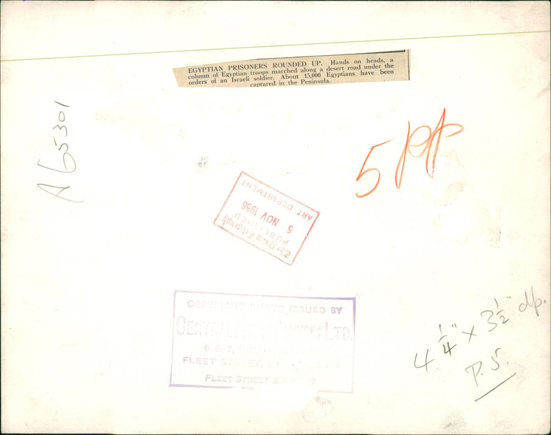 Egypt: Suez Canal Troubles. - Vintage Photograph