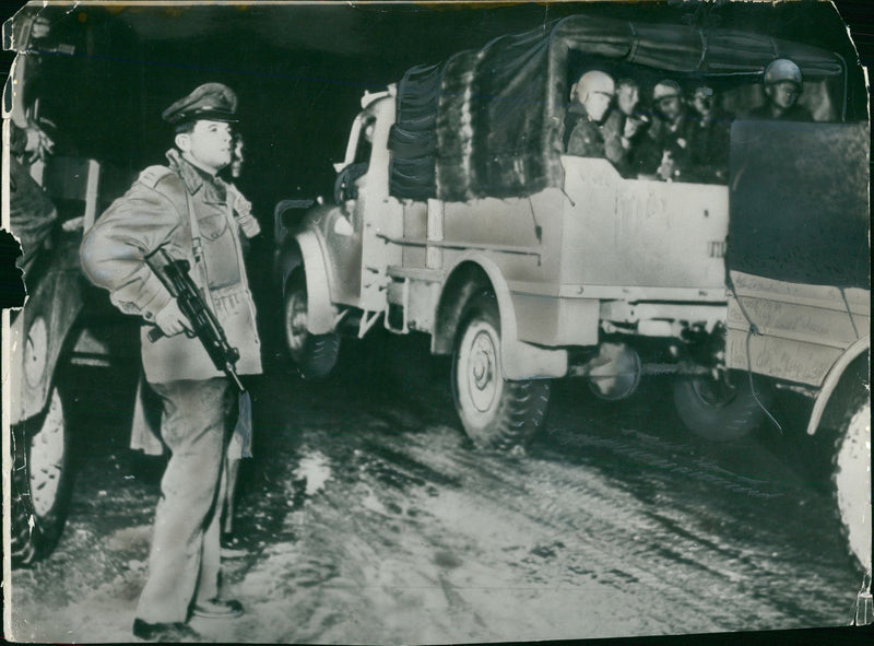 Egypt: Suez Canal Troubles. - Vintage Photograph