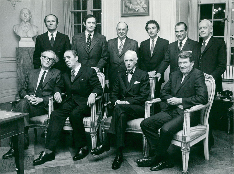 Nobel reception at BÃ¶rshuset with this year's Nobel Prize winner - Vintage Photograph