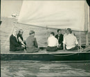 The Duke takes the King Feisal sailing. - Vintage Photograph