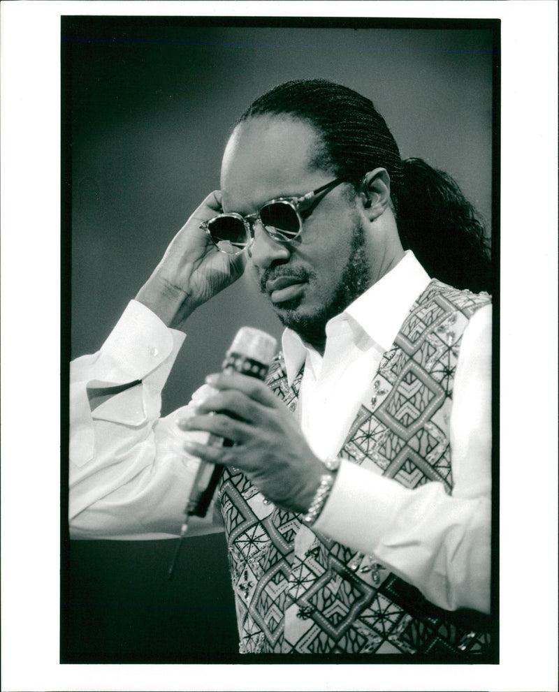 Stevie Wonder American singer-songwriter. - Vintage Photograph