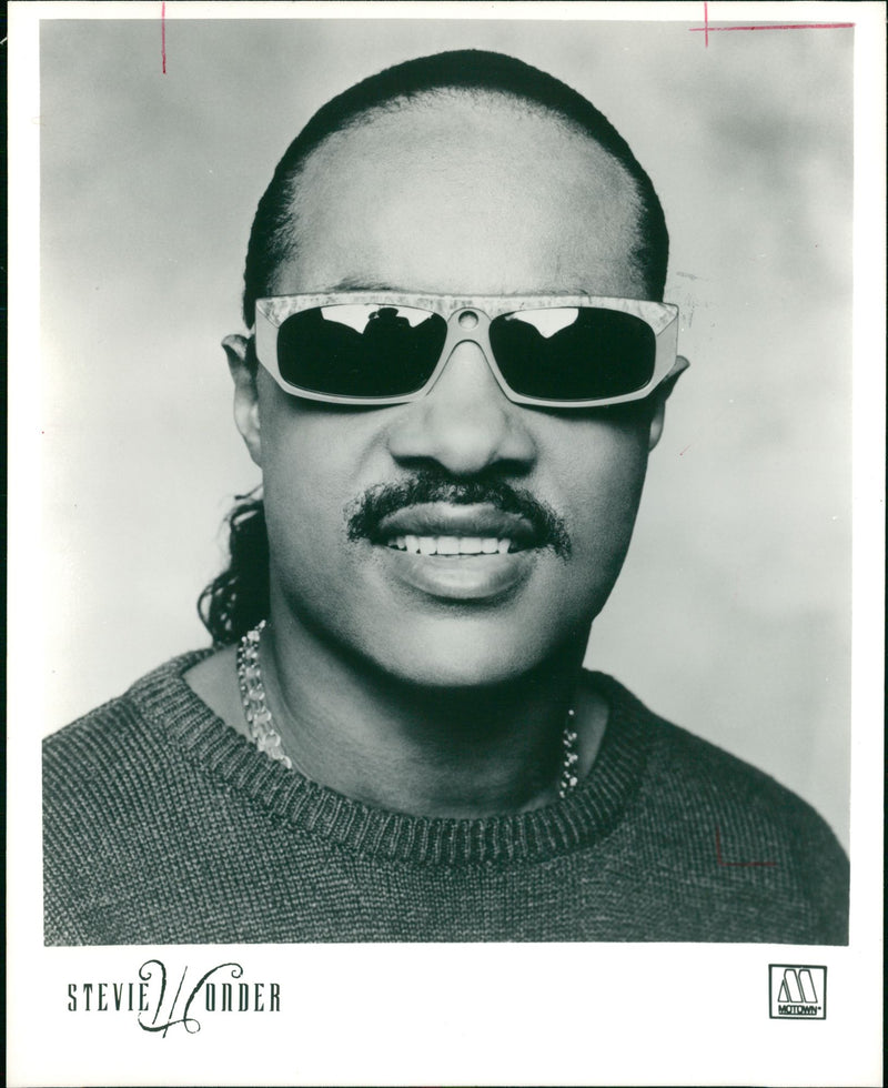 Stevie Wonder American singer-songwriter. - Vintage Photograph