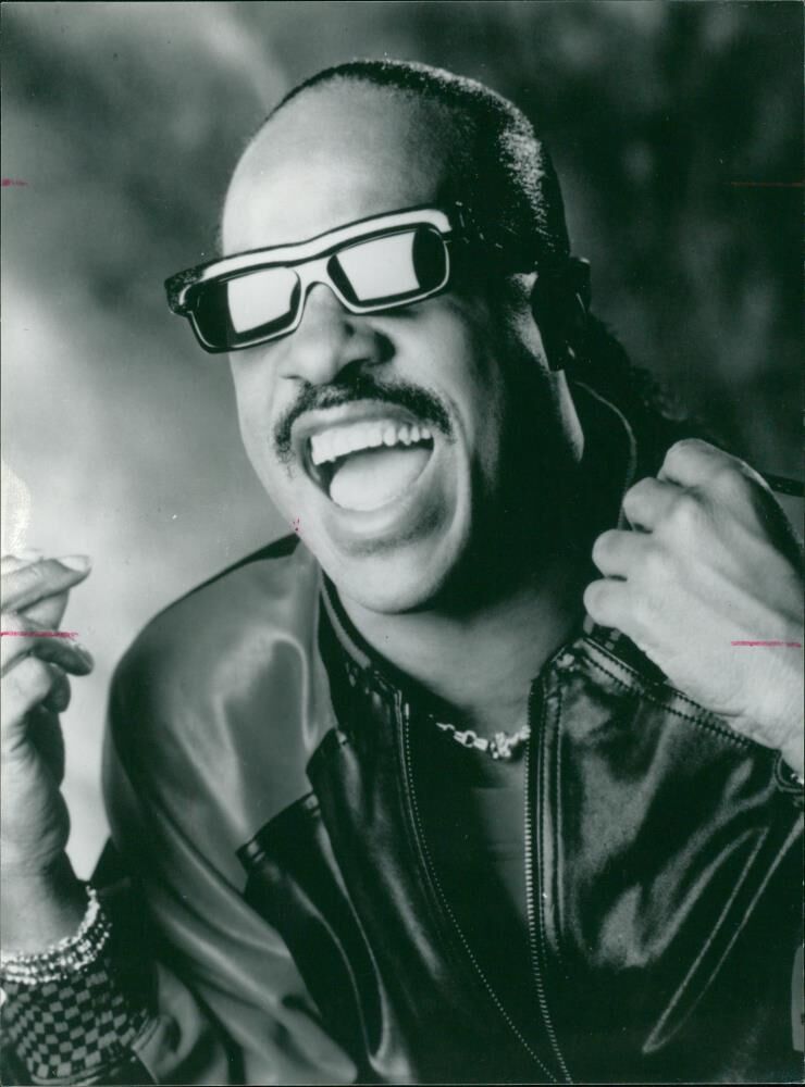 Stevie Wonder American singer-songwriter. - Vintage Photograph