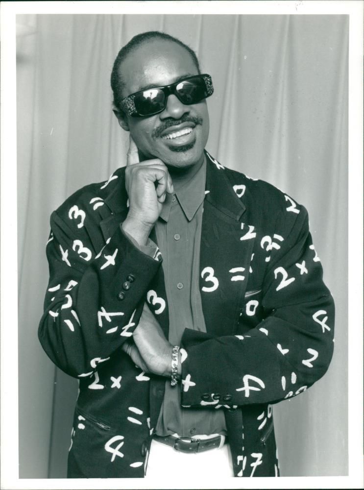 Stevie Wonder American singer-songwriter. - Vintage Photograph