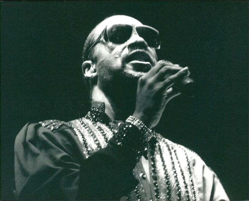 Stevie Wonder American singer-songwriter. - Vintage Photograph