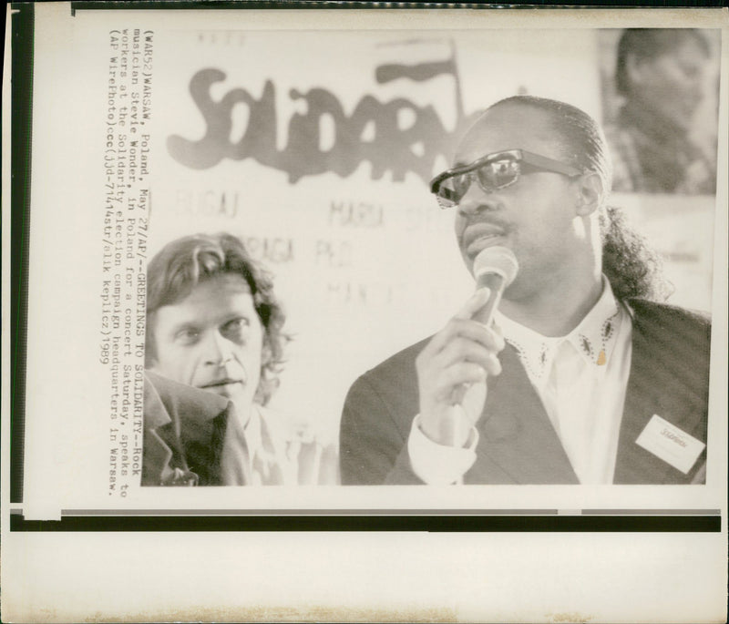 Stevie Wonder American singer-songwriter. - Vintage Photograph