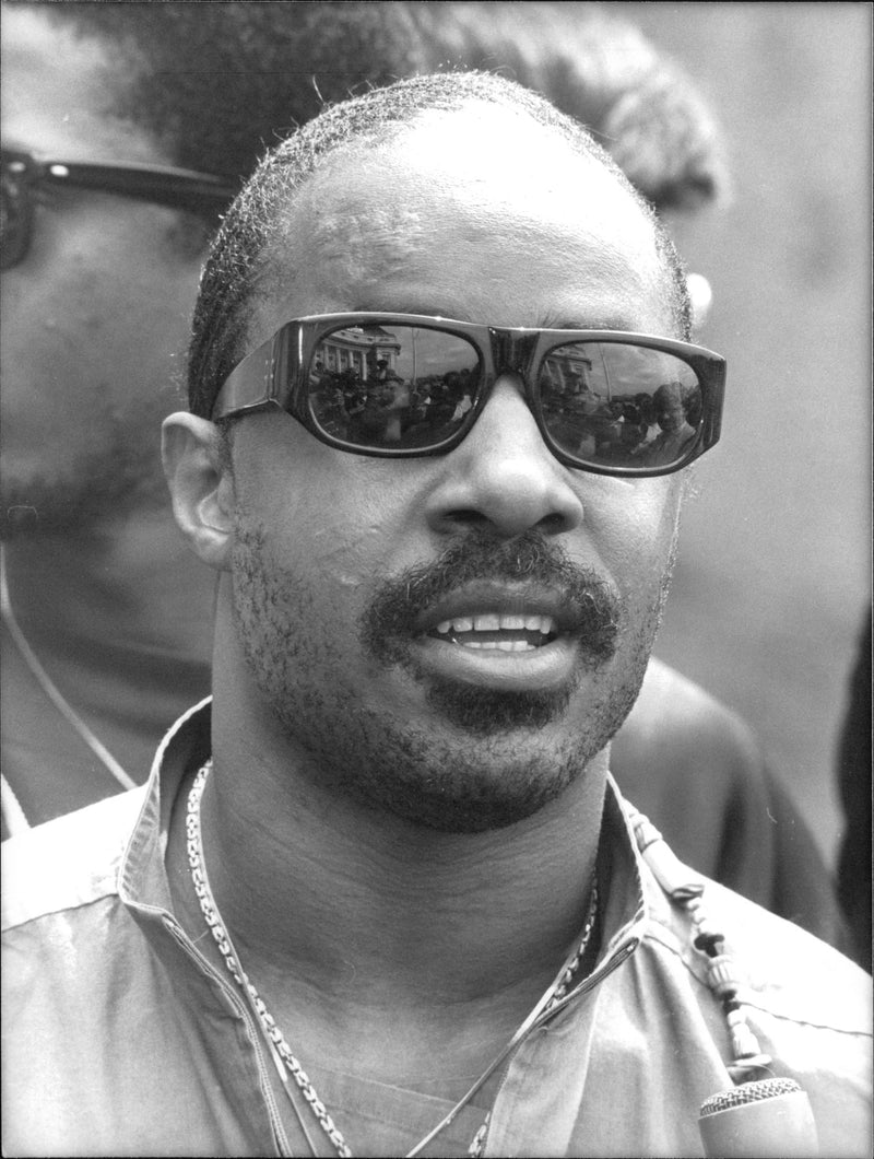 Stevie Wonder American singer-songwriter. - Vintage Photograph