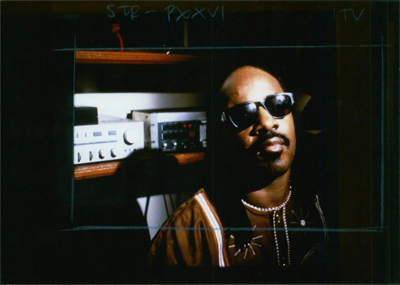 Stevie Wonder American singer-songwriter. - Vintage Photograph