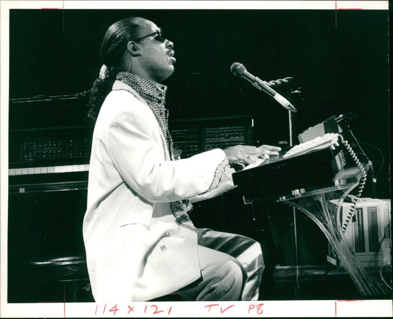 Stevie Wonder American singer-songwriter. - Vintage Photograph