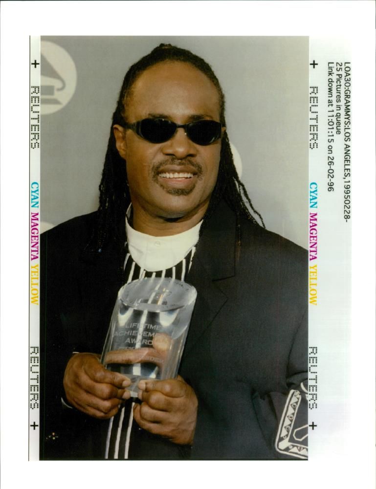 Stevie Wonder. - Vintage Photograph