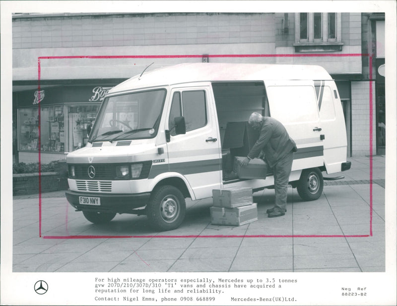 Truck, Mercedes - Vintage Photograph