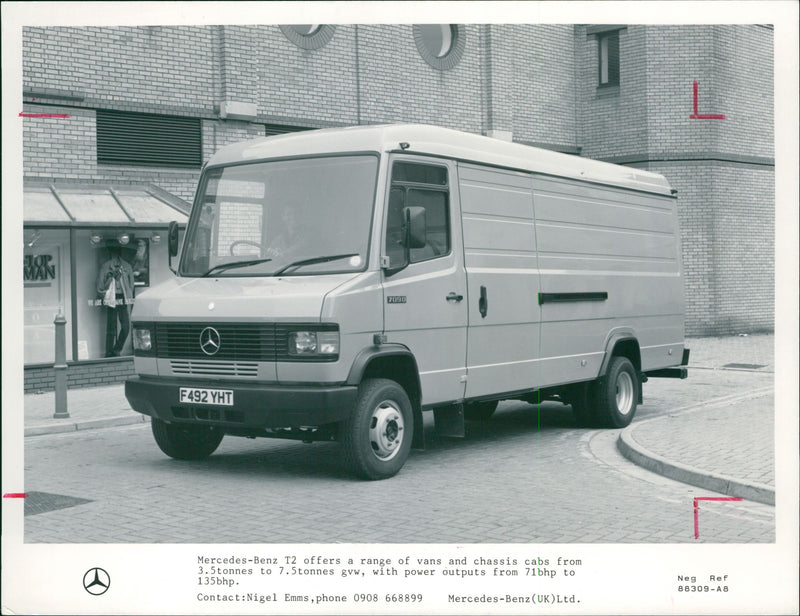 Vans, Mercedes-Benz T2 - Vintage Photograph