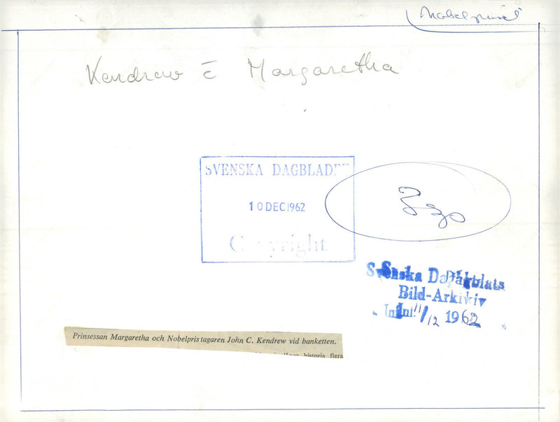 Nobel festivities in the Concert Hall - Vintage Photograph