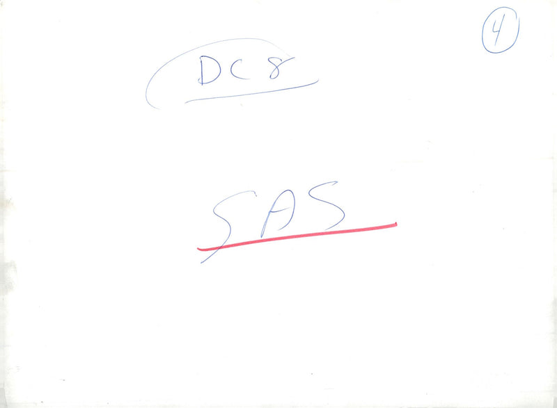 SAS Douglas DC-8 - Vintage Photograph