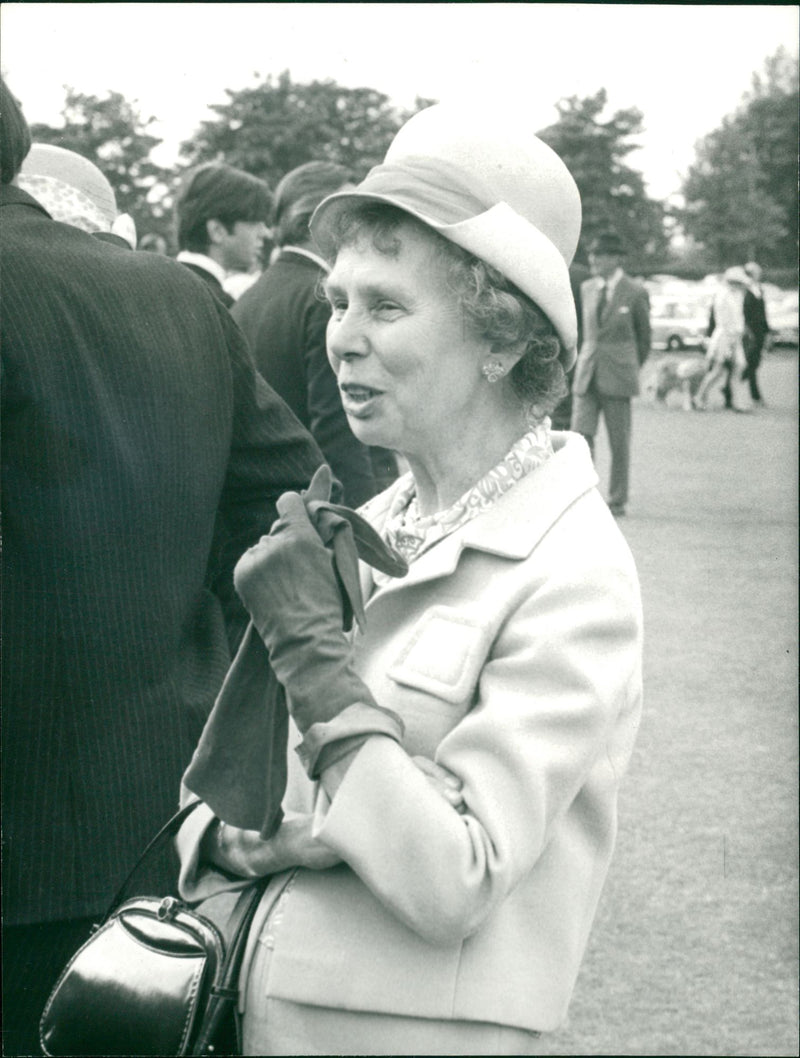 Lady Peake at the Fourth of June Celebrations at Eton on June 7th, 1969. - Vintage Photograph