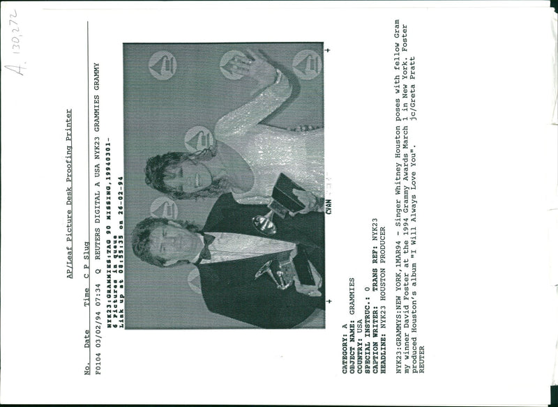 Whitney Elizabeth Houston - Vintage Photograph