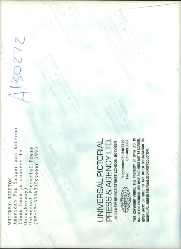 Whitney Elizabeth Houston - Vintage Photograph