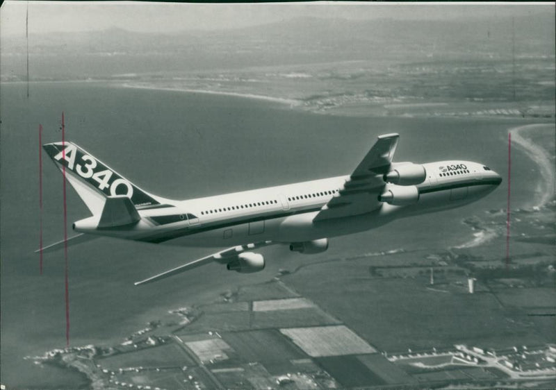 Model of the A340 - Vintage Photograph