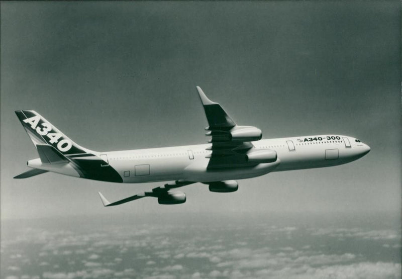 Airbus A340 - Vintage Photograph