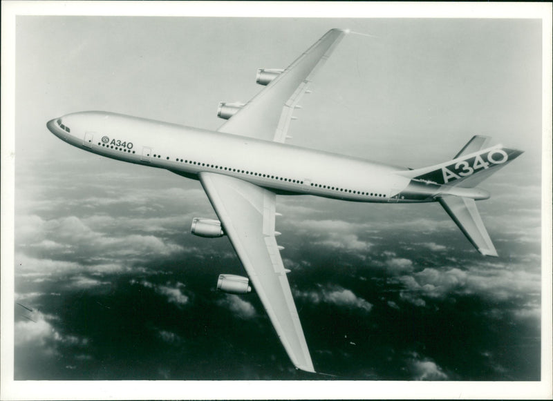 Airbus A340 - Vintage Photograph