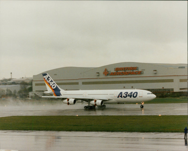 The Airbus A340 - Vintage Photograph