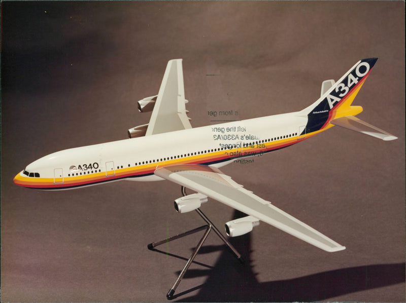 Airbus A340 - Vintage Photograph