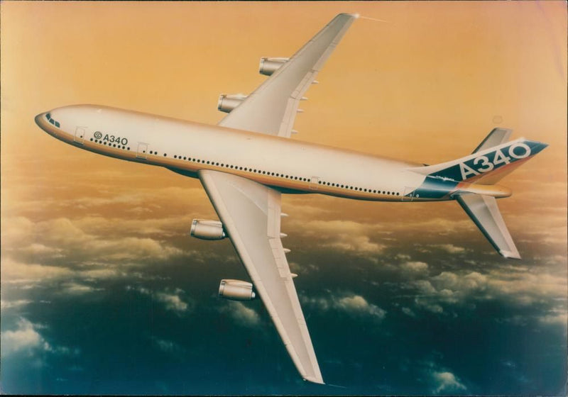 AIRBUS A340 - Vintage Photograph