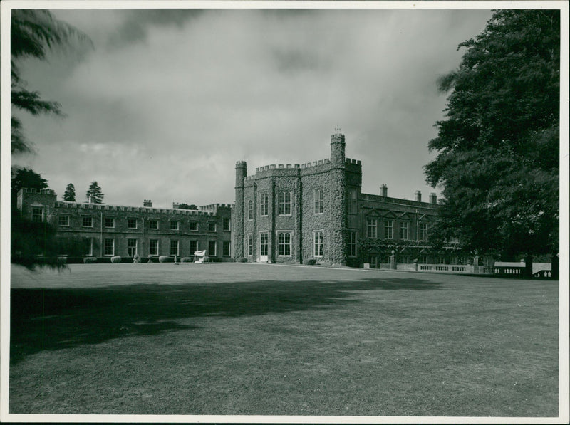 Hinton House, Hinton St. George, Somerset, from the South West. - Vintage Photograph