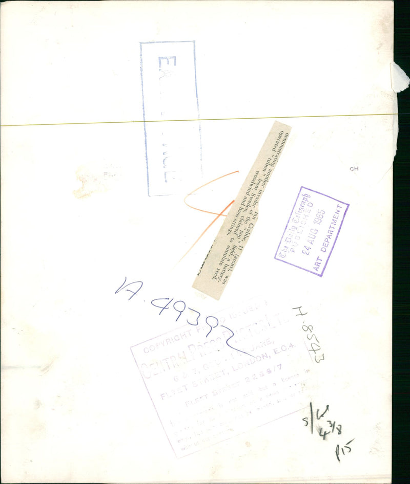 Musical Instruments: Ian Crabbe - Vintage Photograph