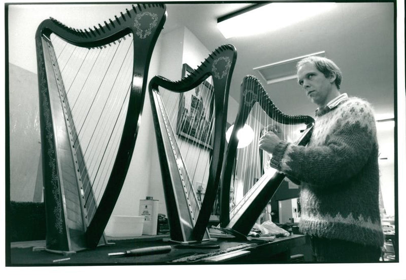 Musical Instruments: Tim Hampson - Vintage Photograph