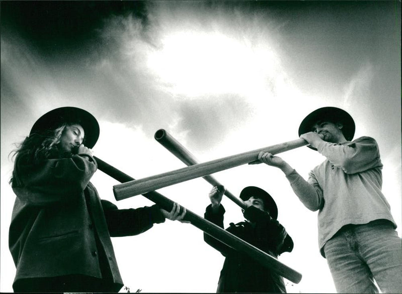 Musical Instruments: Didjeridu - Vintage Photograph