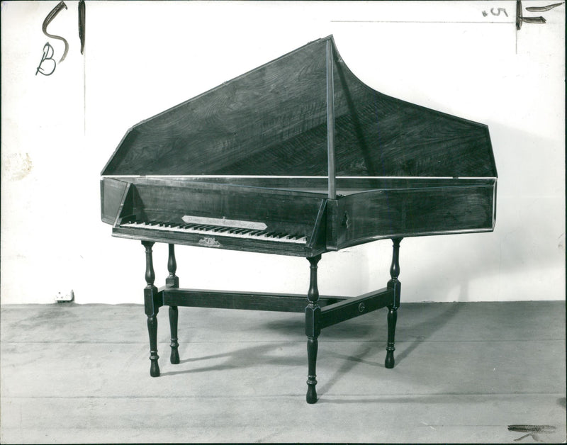 Musical Instruments: Spinet - Vintage Photograph