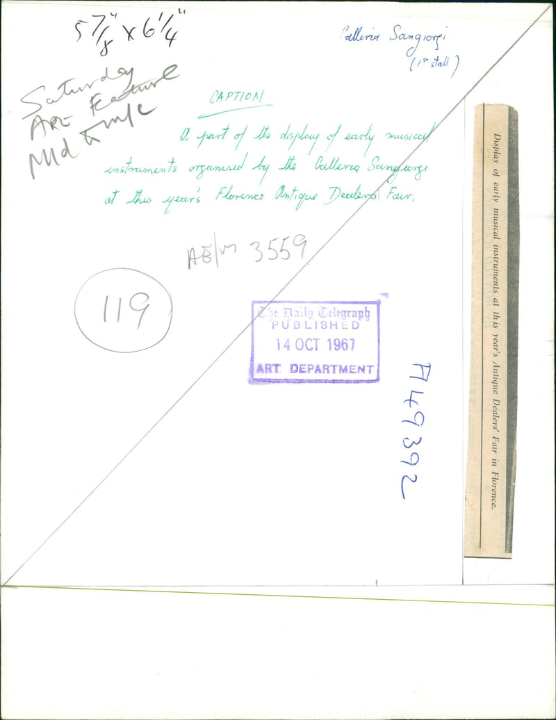 Musical Instruments - Vintage Photograph