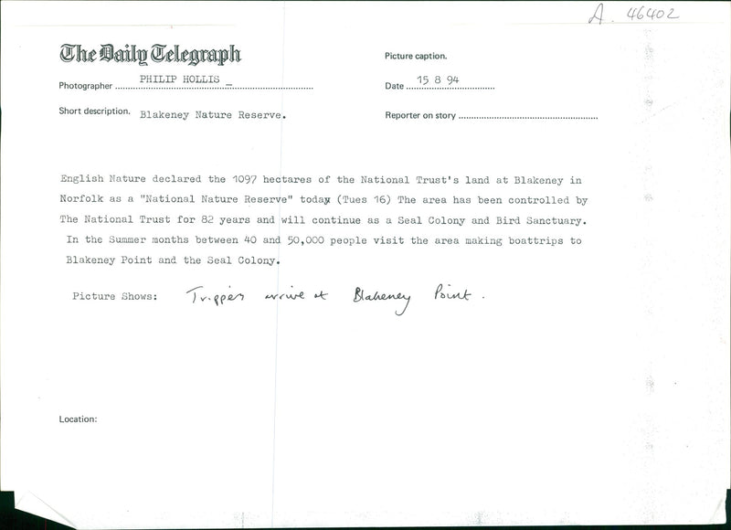 Blakeney National Nature Reserve - Vintage Photograph