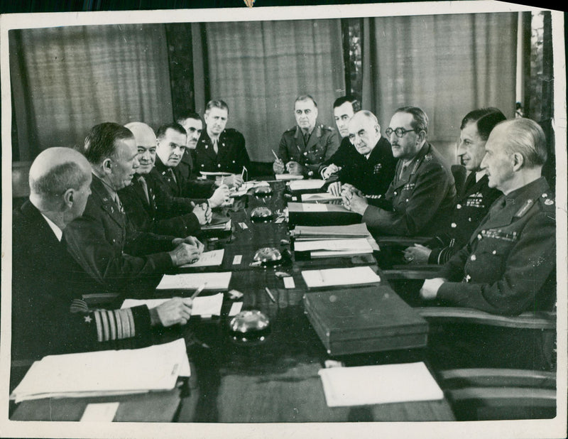 Casablanca Conference - 1 February 1943 - Vintage Photograph