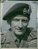 Sir Bernard Montgomery, Viscount Montgomery of Alamein. - Vintage Photograph