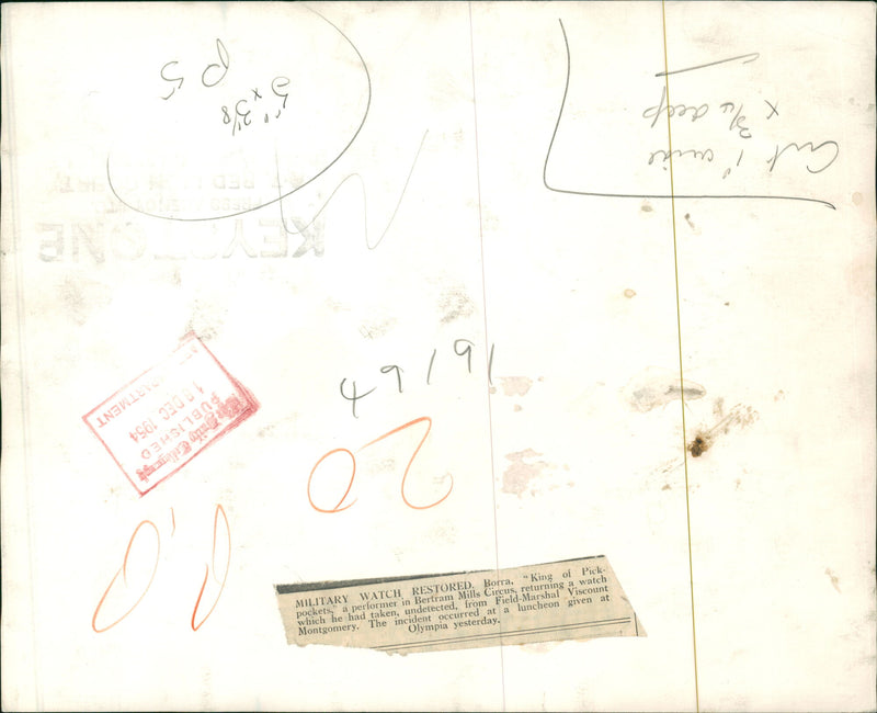 Sir Bernard Montgomery, Viscount Montgomery of Alamein. - Vintage Photograph