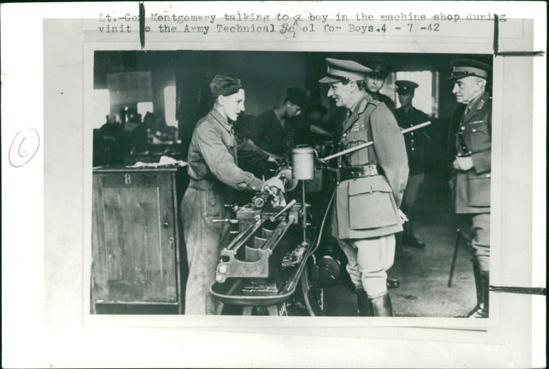 Sir Bernard Montgomery, Viscount Montgomery of Alamein. - Vintage Photograph