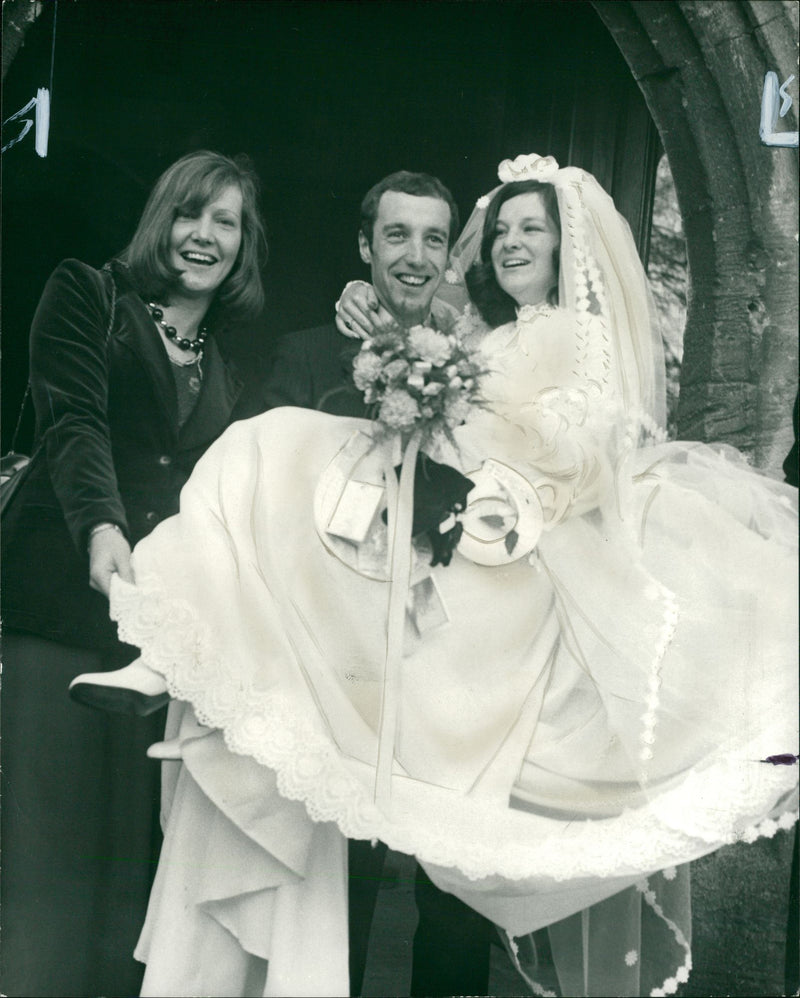 Christian Simpson, Teresa Ford and Sally Smith. - Vintage Photograph