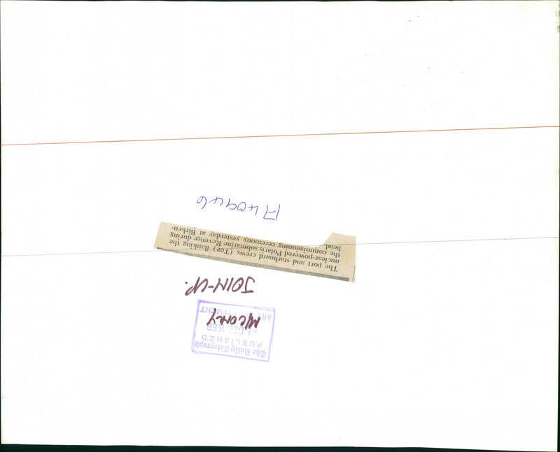 Submarine. - Vintage Photograph